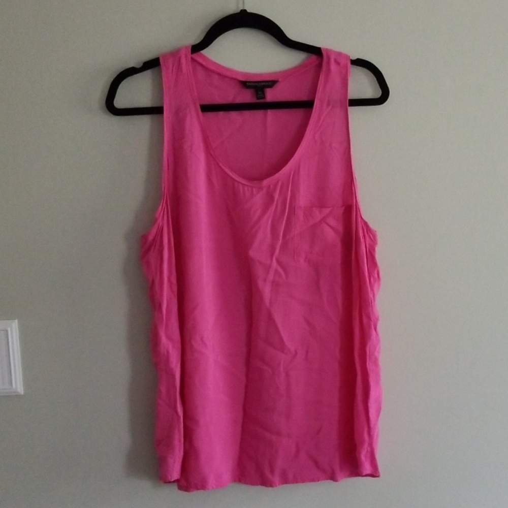 Banana Republic Sleeveless Blouse Pink XL